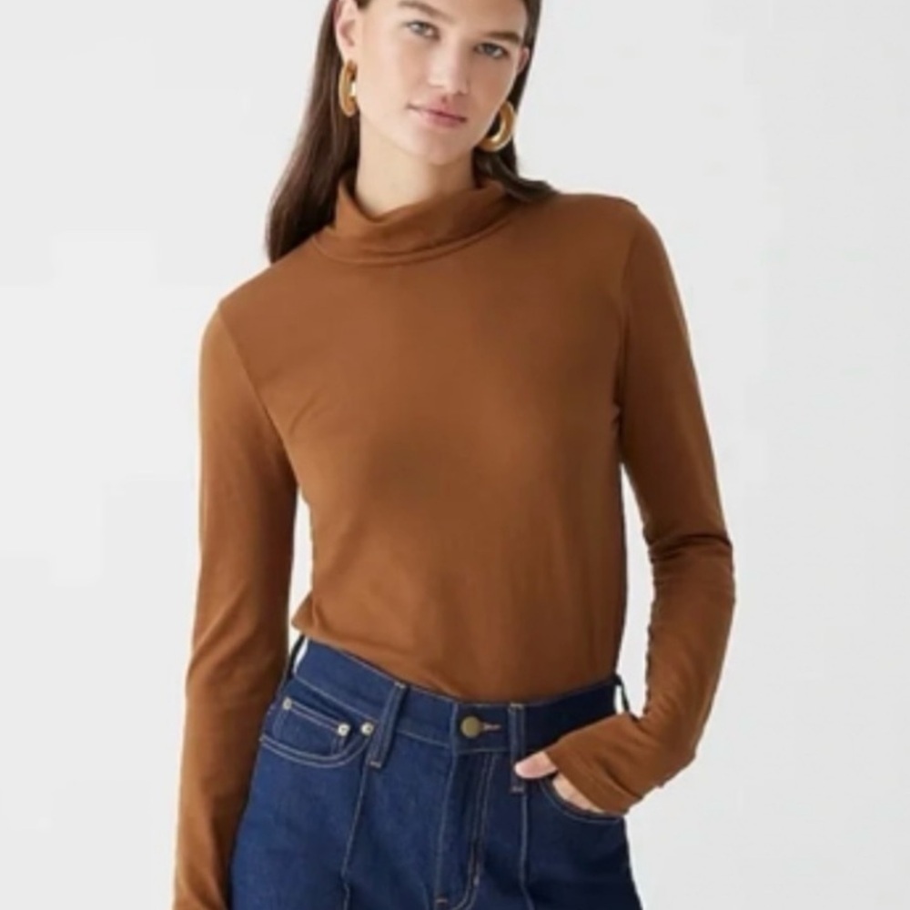 J Crew Tissue Funnel Neck‎ Rich Coffee
Brown Long Sleeve Layer NEW BL022 NEW